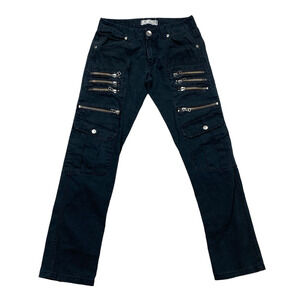 Kosmo Lupo K&M Rock Punk Zipper Y2K Jeans Men's 30x31